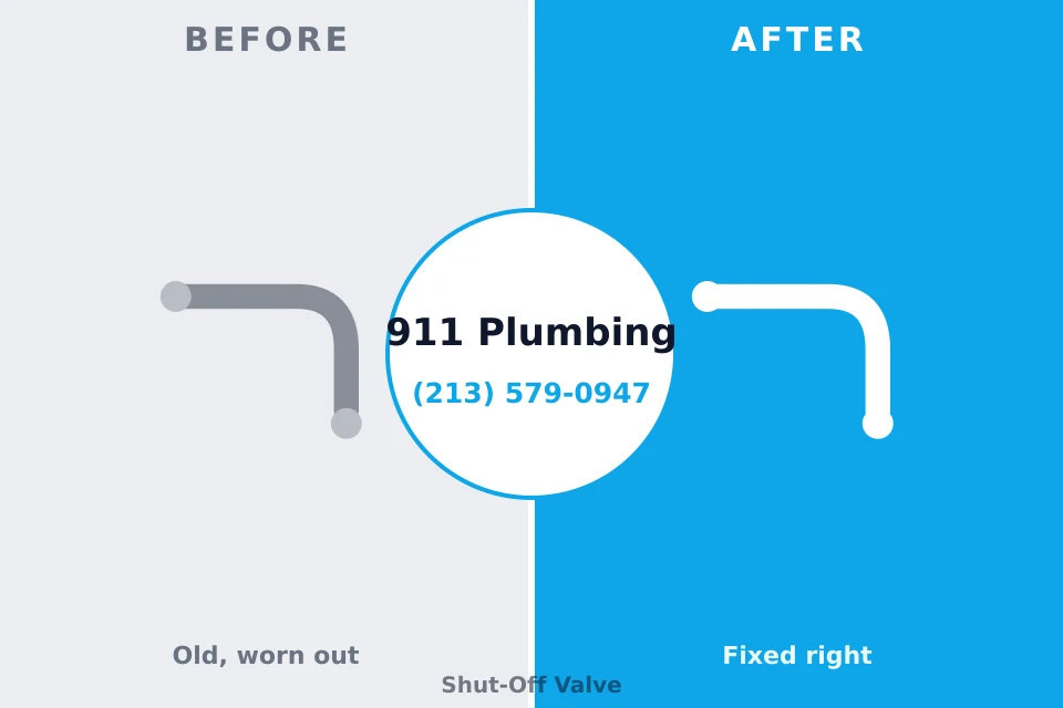Before and after: plumbing repair Weatherford, OK